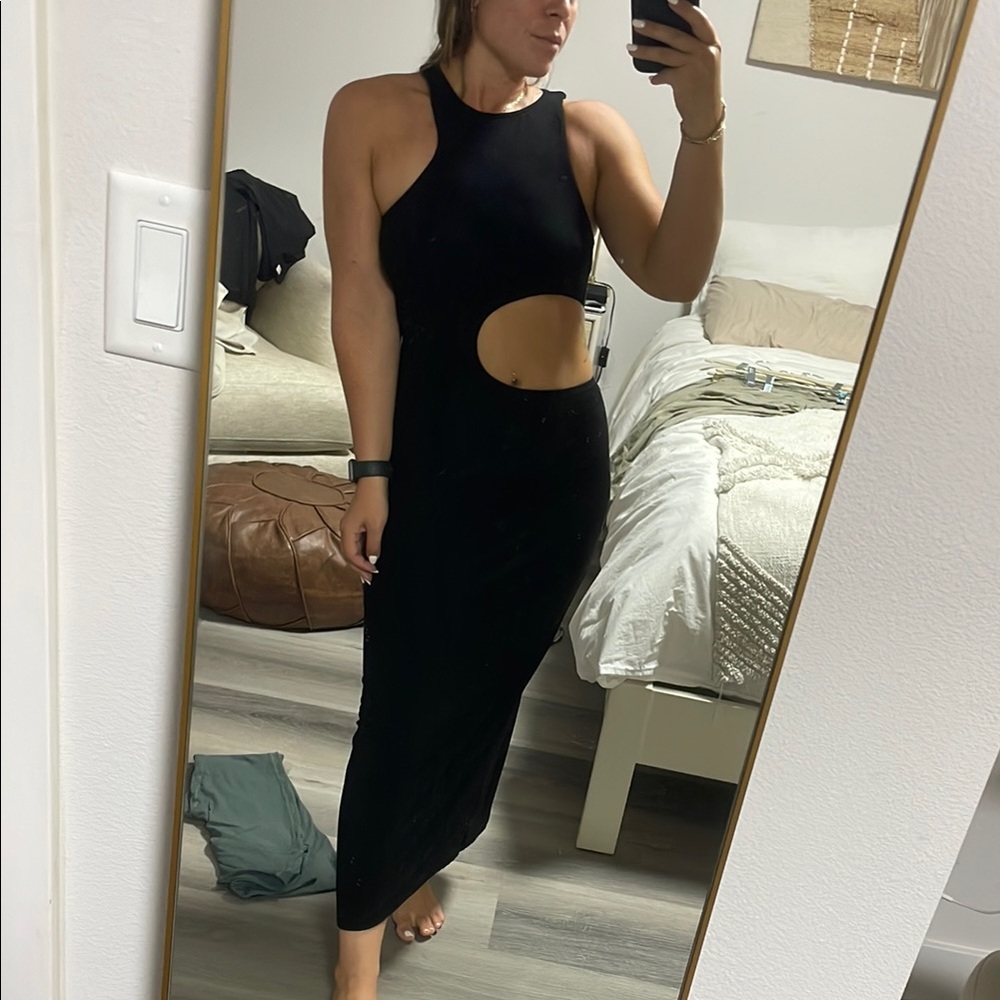 Black Cut-Out Dress